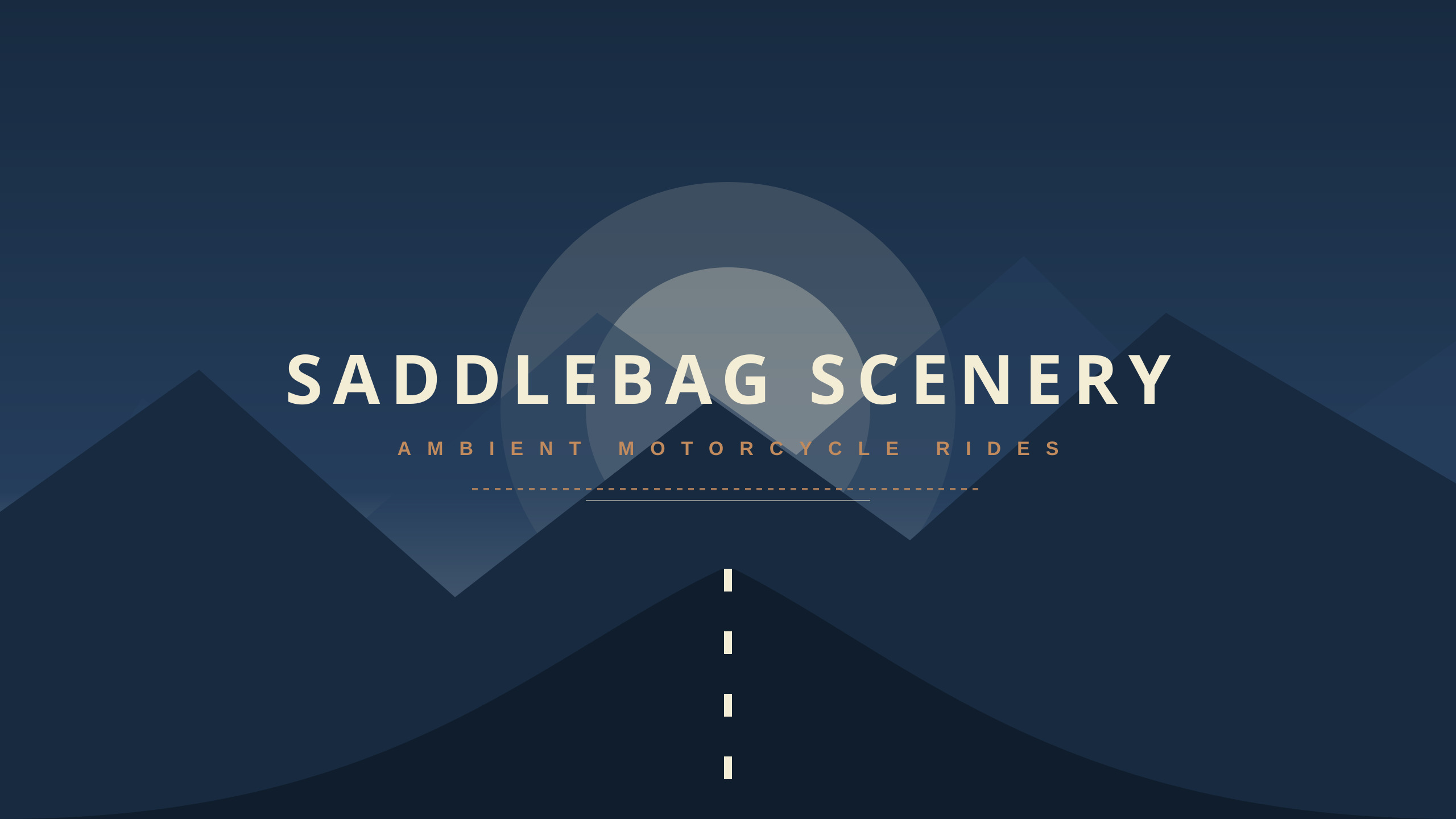 Saddlebag Scenery Banner
